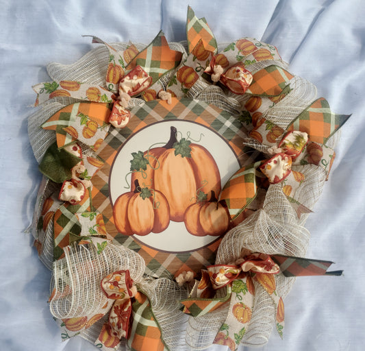 Orange and Green Pumpkins Picture