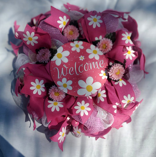 Welcome Pink Daisy